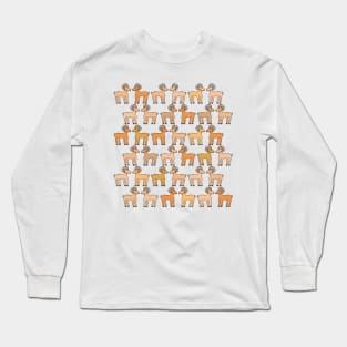 Cute Mouflon Pattern (Mountain Goat) Long Sleeve T-Shirt